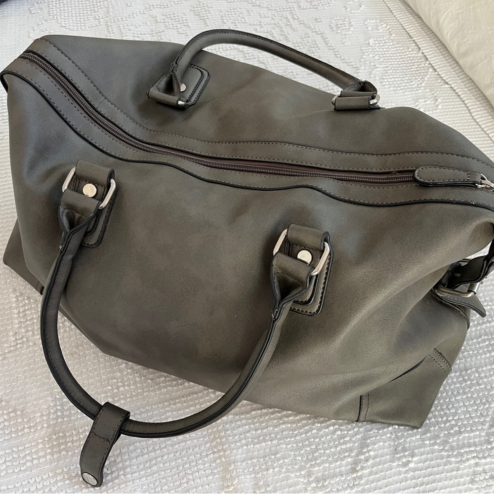 ASOS Faux Sage Leather Carry On